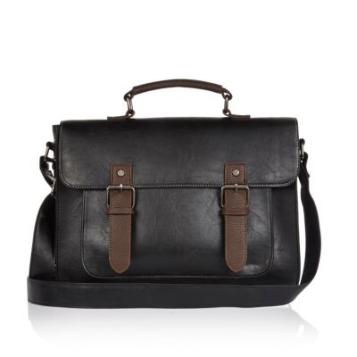 Black classic satchel bag